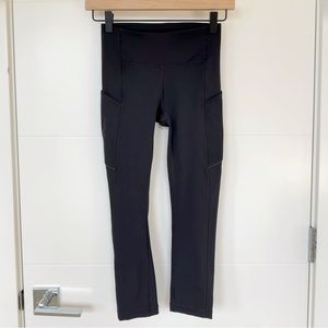 Lululemon Speed Up Crop 21” Black Size 2